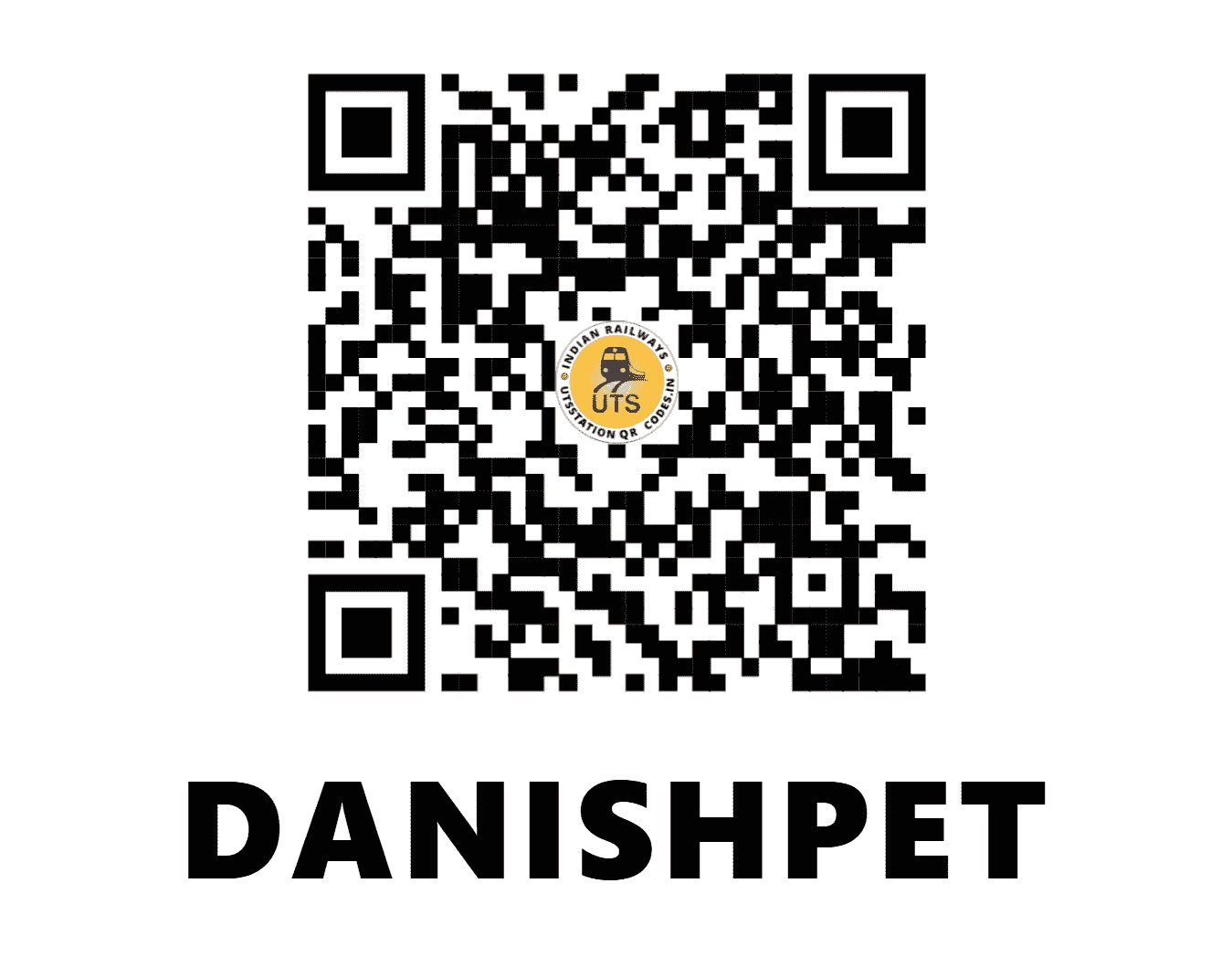 UTS QR Code for DANISHPET - DSPT - SR (TAMIL NADU)